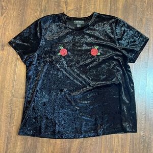 Black Velvet Forever 21 Shirt